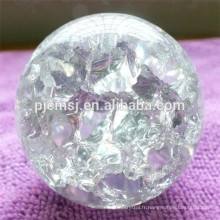 Boule en verre de cristal de glace de glace pure, boule en cristal claire de K9